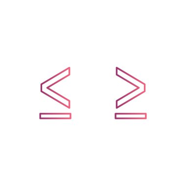 Beyaz Arkaplanda İzole edilmiş 2 temel öge Simgesi Sayfası...