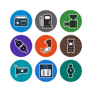 Kişisel ve Ticari Kullanım İçin 9 Elektronik Aygıt Simgesi...