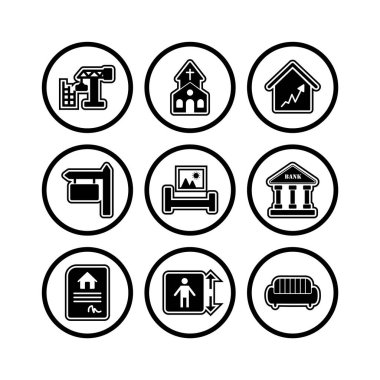 Kişisel ve ticari kullanım için 9 Simge Emlak.