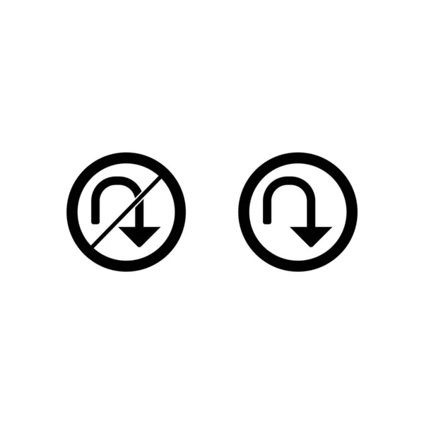 Verkehrszeichen Icons Sheet Isolated Auf Weißem Hintergrund — Stockvektor
