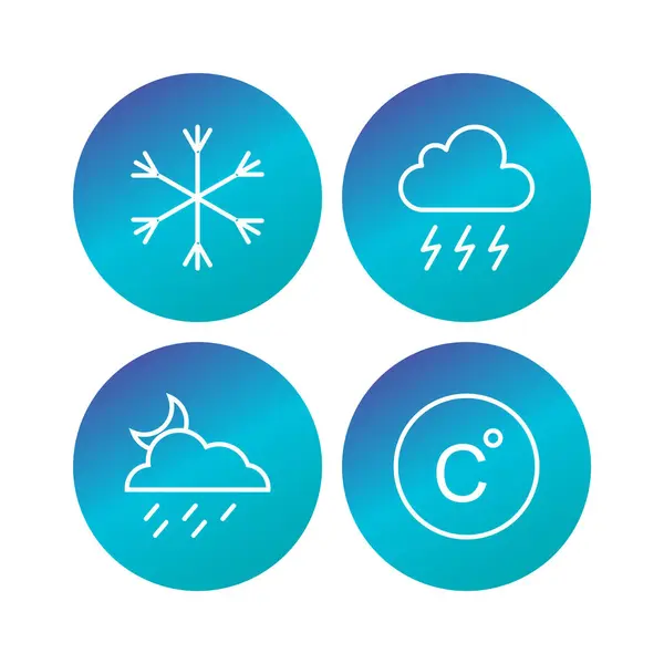 Weather Icons Personal Commercial Use — Stock Vector