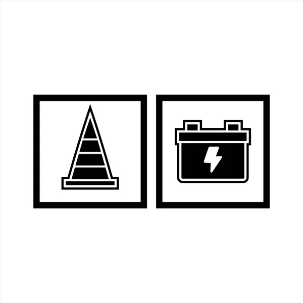 Pictogramreeks Van Bouw Voor Persoonlijk Commercieel Gebruik — Stockvector