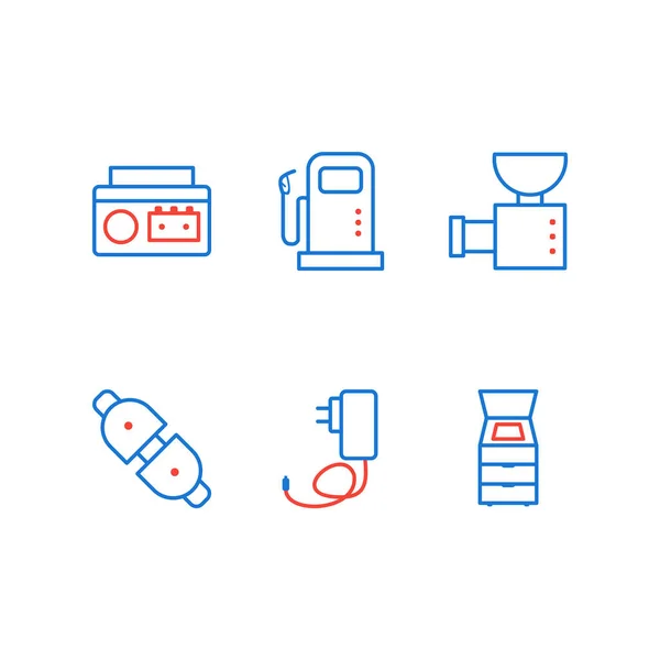 Symbole Für Elektronische Geräte Für Den Persönlichen Und Kommerziellen Gebrauch — Stockvektor