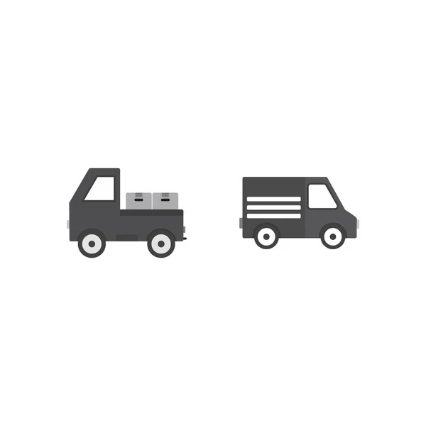 Conjunto Iconos Transporte Para Uso Personal Comercial — Vector de stock