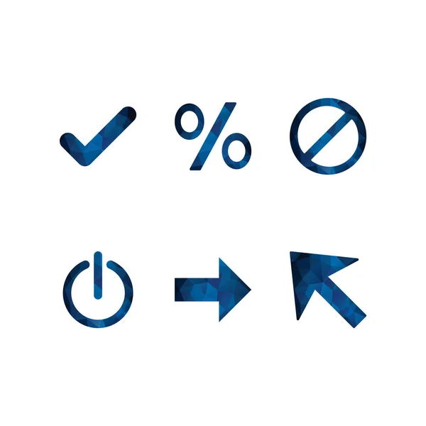 Elementos Básicos Iconos Hoja Aislada Sobre Fondo Blanco — Vector de stock