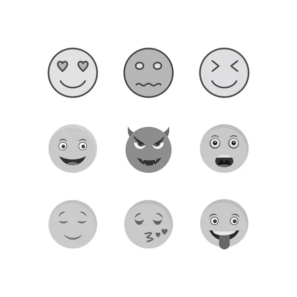 Ícones Emoji Para Uso Pessoal Comercial — Vetor de Stock