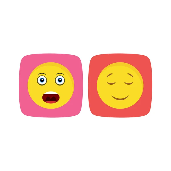 Emoji Ikoner För Personligt Och Kommersiellt Bruk — Stock vektor