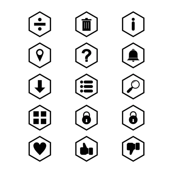 Grundlegende Elemente Icons Für Den Persönlichen Und Kommerziellen Gebrauch — Stockvektor