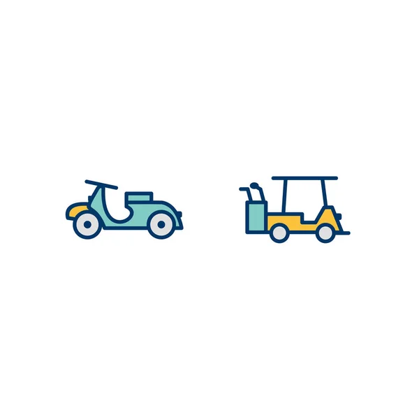 Conjunto Iconos Transporte Para Uso Personal Comercial — Vector de stock