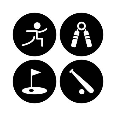 Kişisel ve iletişim için spor ve oyun simgesi...