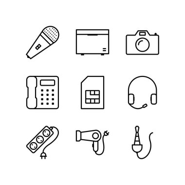 Kişisel ve Ticari Kullanım İçin 9 Simge Elektronik Aygıt...