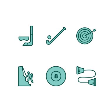 Kişisel ve iletişim için spor ve oyun simgesi...