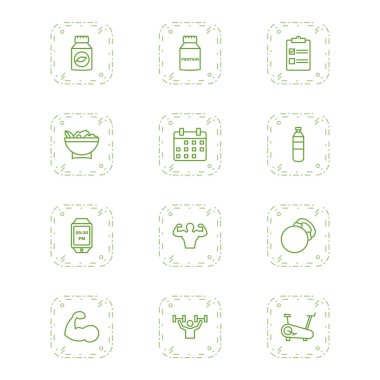 Kişisel ve Ticari Kullanım İçin 12 Simge Sağlık...