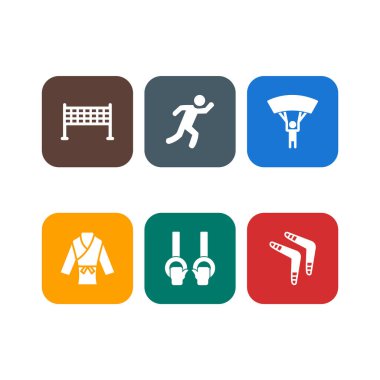 Kişisel ve iletişim için spor ve oyun simgesi...