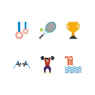 Kişisel ve iletişim için spor ve oyun simgesi...