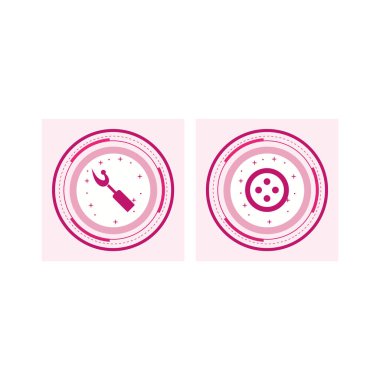 Beyaz Arkaplan Vektörü İzole Edilmiş Elementler Üzerine İki Evrensel Simge Kümesi...