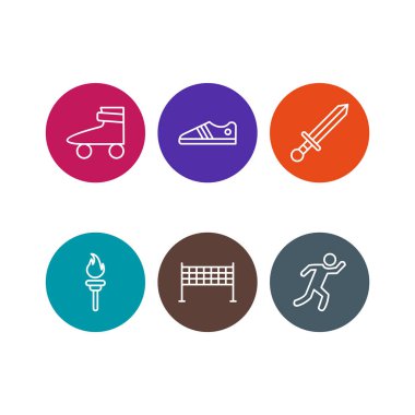 Kişisel ve iletişim için spor ve oyun simgesi...