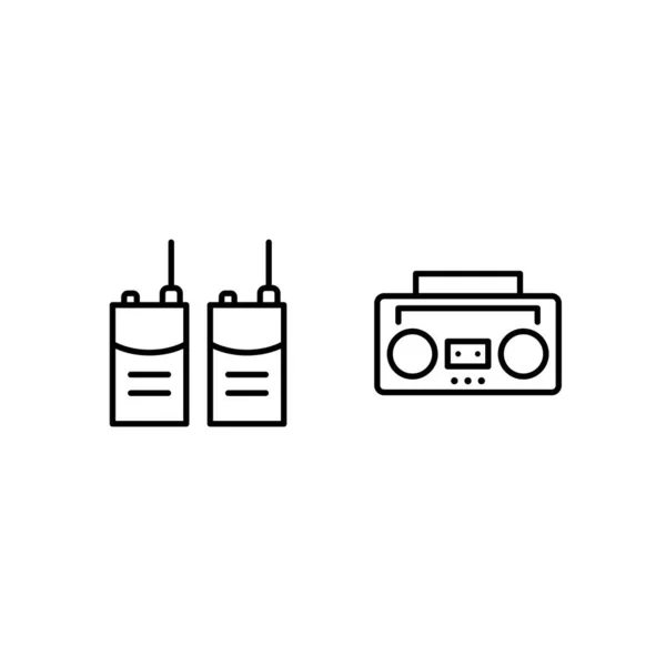 Ikoon Set Van Elektronische Apparaten Voor Persoonlijk Commercieel Gebruik — Stockvector