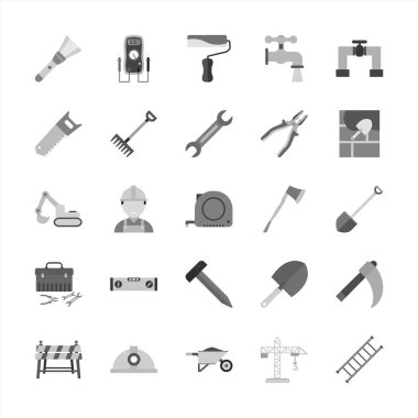 Kişisel ve Ticari Kullanım İçin 25 İnşaat Simgesi...