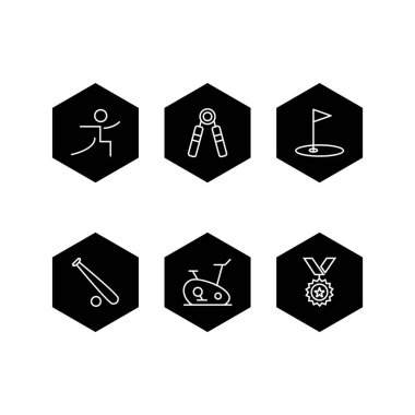 Kişisel ve iletişim için spor ve oyun simgesi...