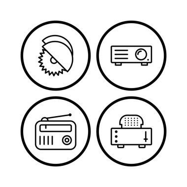 Kişisel ve Ticari Kullanım İçin 4 Elektronik Aygıt Simgesi...