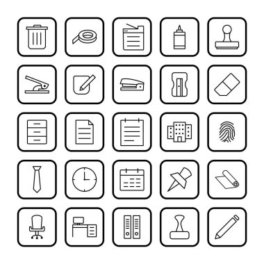 Kişisel ve Ticari Kullanım İçin 25 Ofis Simgesi...