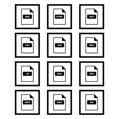 Kişisel ve Ticari Kullanım için 12 Simge dosya biçimi...