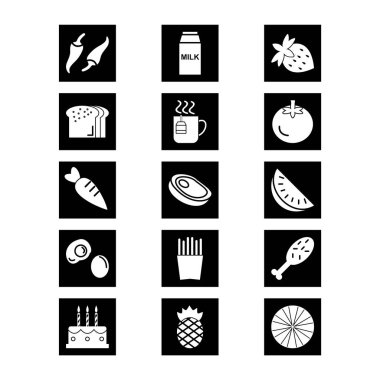 Kişisel ve ticari kullanım için 15 Simge Yiyecek...