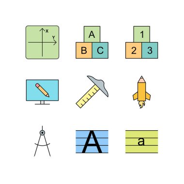 Kişisel ve Ticari Kullanım İçin 9 Eğitim Simgesi...