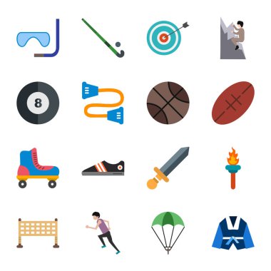 Kişisel ve iletişim için spor ve oyun simgesi...