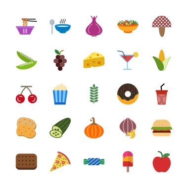 Kişisel ve ticari kullanım için ikon yiyecek...