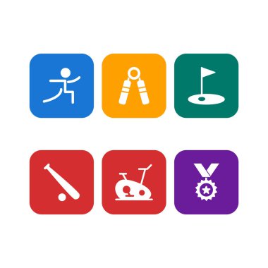 Kişisel ve iletişim için spor ve oyun simgesi...