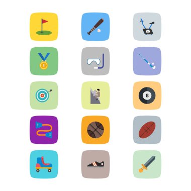 Kişisel ve iletişim için spor ve oyun simgesi...