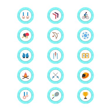 Kişisel ve iletişim için spor ve oyun simgesi...