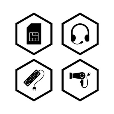 Kişisel ve Ticari Kullanım İçin 4 Simge Elektronik Aygıt...