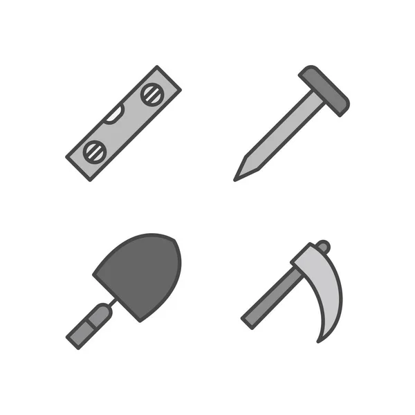 Bau Icons Für Den Persönlichen Und Gewerblichen Gebrauch — Stockvektor
