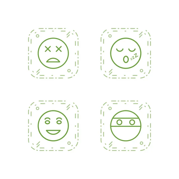 Ícones Emoji Para Uso Pessoal Comercial —  Vetores de Stock
