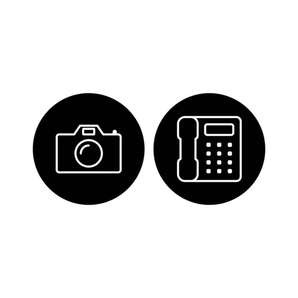 Icon Set Von Elektronischen Geräten Für Den Persönlichen Und Kommerziellen — Stockvektor