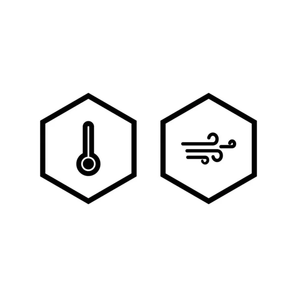 2個人的および商業的使用のための天気のアイコンセット — ストックベクタ