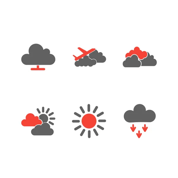 Метеоиконки Личного Коммерческого Использования — стоковый вектор
