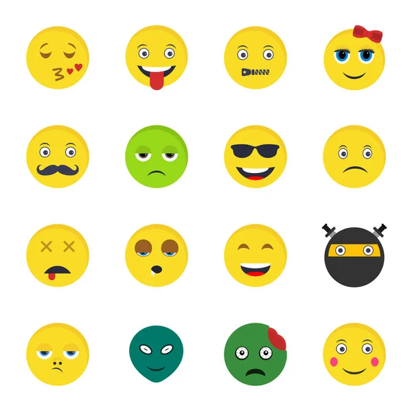 Emoji Iconos Para Uso Personal Comercial — Vector de stock