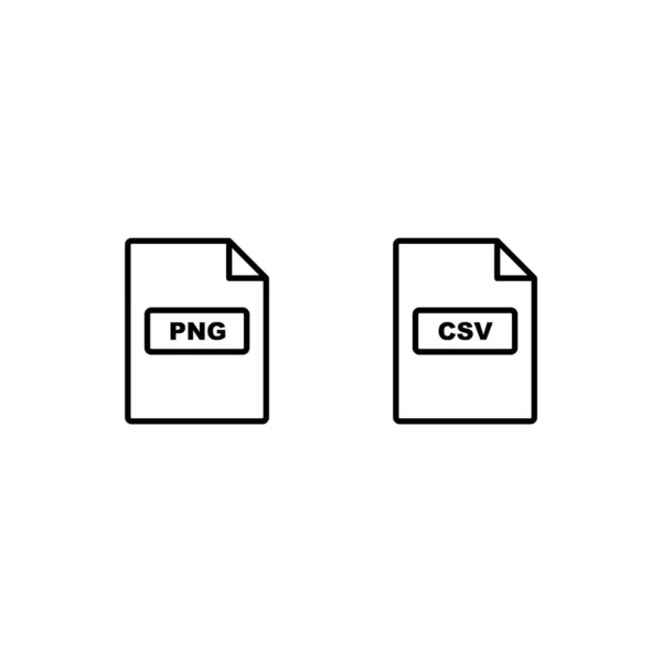 Symbolsets Von Dateiformaten Für Den Persönlichen Und Kommerziellen Gebrauch — Stockvektor