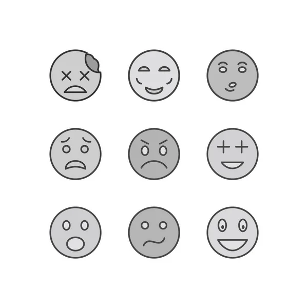 Ikon Emoji Użytku Osobistego Komercyjnego — Wektor stockowy