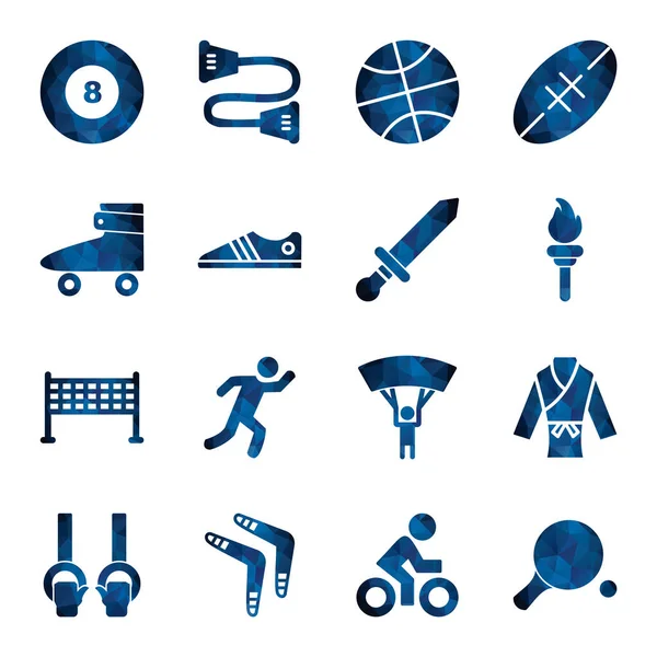 Icon set of sports and games for personal and commmercial use...