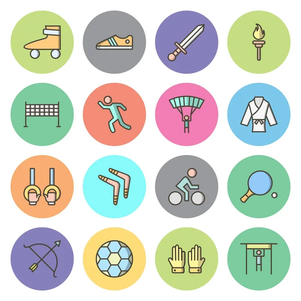 Icon set of sports and games for personal and commmercial use...