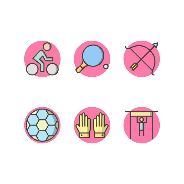 Icon set of sports and games for personal and commmercial use...