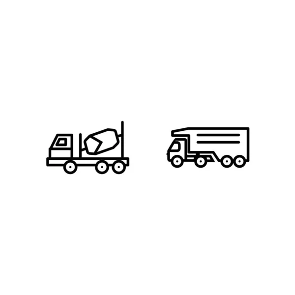 Conjunto Iconos Transporte Para Uso Personal Comercial — Vector de stock