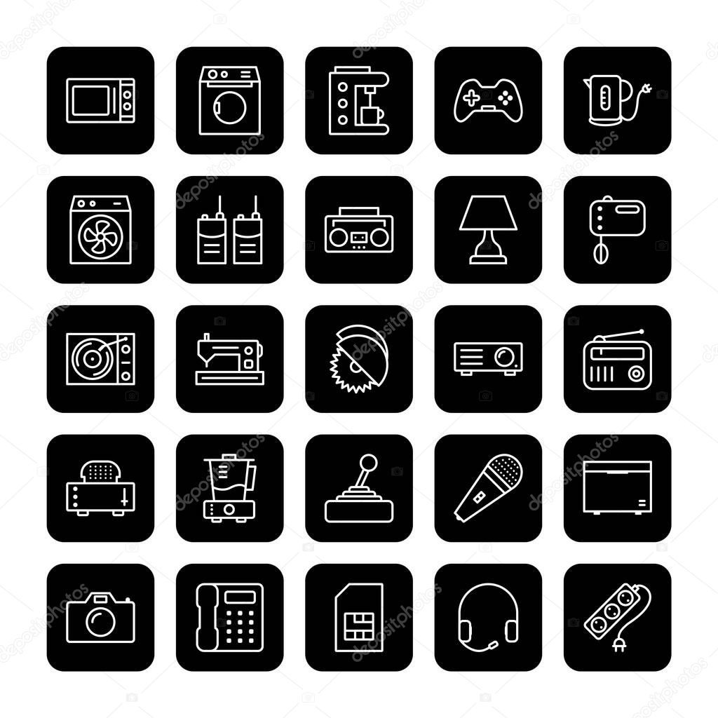 25 Electronic devices Icons For Personal And Commercial Use...