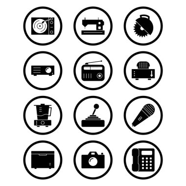 Kişisel ve Ticari Kullanım İçin 12 Simge Elektronik Aygıt...