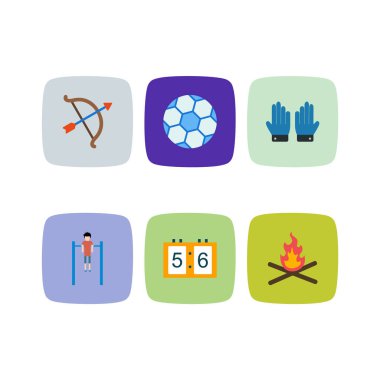 Kişisel ve iletişim için spor ve oyun simgesi...